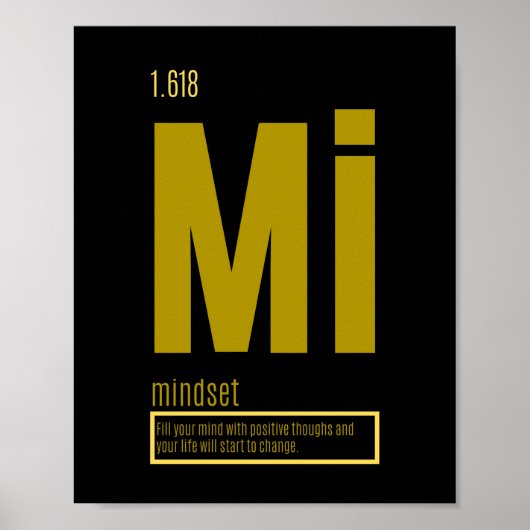 Fundamentele elementen van succes | Mindset Poster (Voorkant)