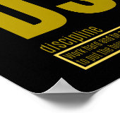 Fundamentele elementen van succes | Tuchtregeling Poster (Hoek)