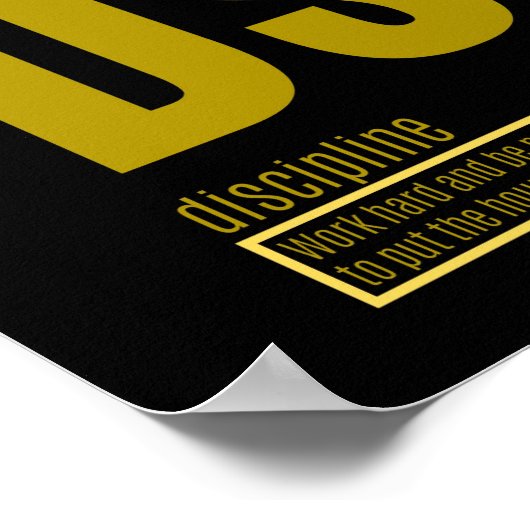 Fundamentele elementen van succes | Tuchtregeling Poster (Hoek)