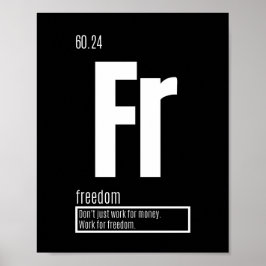 Fundamentele elementen van succes - vrijheid poster