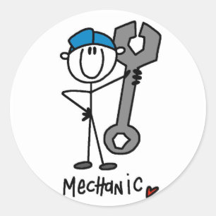 Fundamentele Mechanische T-shirts en Giften Ronde Sticker