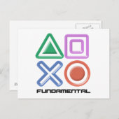 Fundamentele spelsymbolen briefkaart (Voorkant / Achterkant)