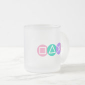 Fundamentele spelsymbolen matglas koffiemok (Voorkant rechts)