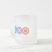 Fundamentele spelsymbolen matglas koffiemok (Voorkant links)