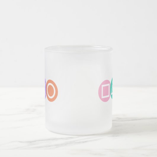 Fundamentele spelsymbolen matglas koffiemok (Center)