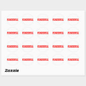 Funderful Stamp Ronde Sticker (Vel)