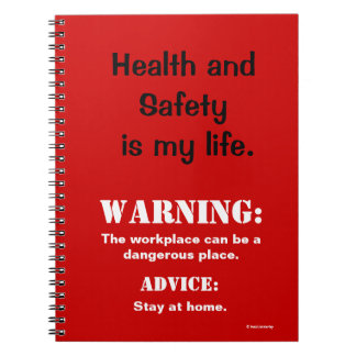Funding Health and Safety Warning Sign en Quote Notitieboek