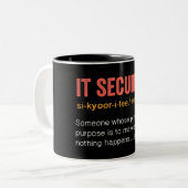 Funding IT Security Definition Tweekleurige Koffiemok (Voorkant links)