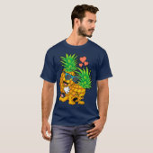 Funding ondersteboven Pineappel Swinger Gift for a T-shirt (Voorkant volledig)