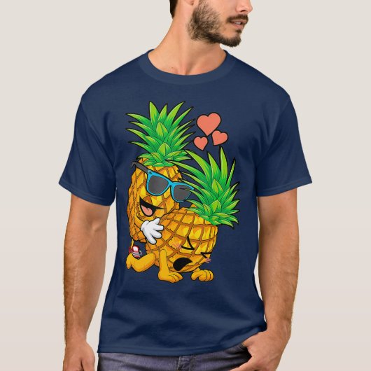 Funding ondersteboven Pineappel Swinger Gift for a T-shirt (Voorkant)