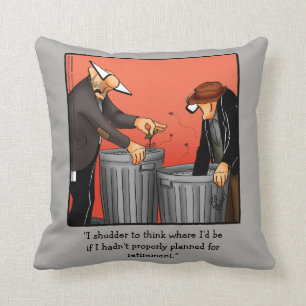 Funding Retirement Humor Pillow Gift Kussen