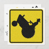 Funding Retirement Party Old Farmer on Tractor Sig Kaart (Voorkant / Achterkant)