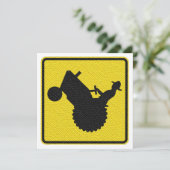 Funding Retirement Party Old Farmer on Tractor Sig Kaart (Staand voorkant)