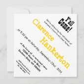 Funding Retirement Party Old Farmer on Tractor Sig Kaart (Achterkant)