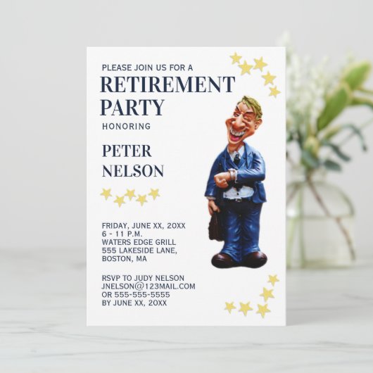 Funding Retirement Party Work Kaart (Staand voorkant)