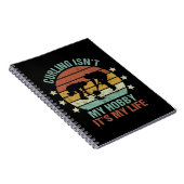 Funding Sayings Ice Sports Retro  Notitieboek (Rechterzijde)