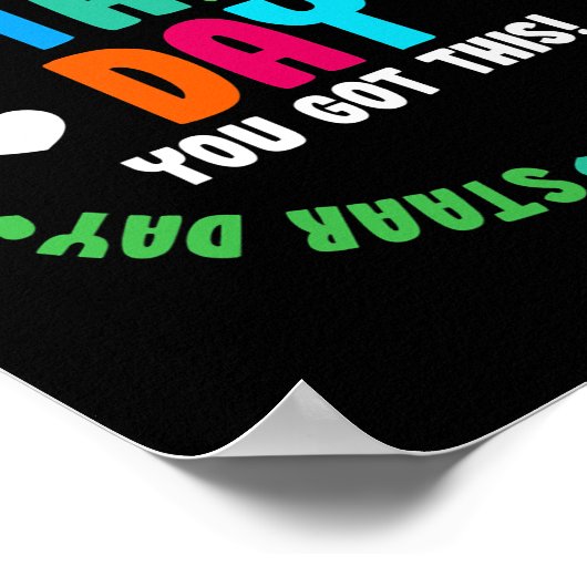 Funding Test STAAR Day Mode on Teacher Testing Poster (Hoek)