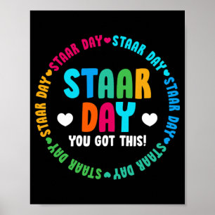 Funding Test STAAR Day Mode on Teacher Testing Poster
