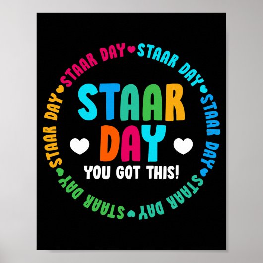 Funding Test STAAR Day Mode on Teacher Testing Poster (Voorkant)
