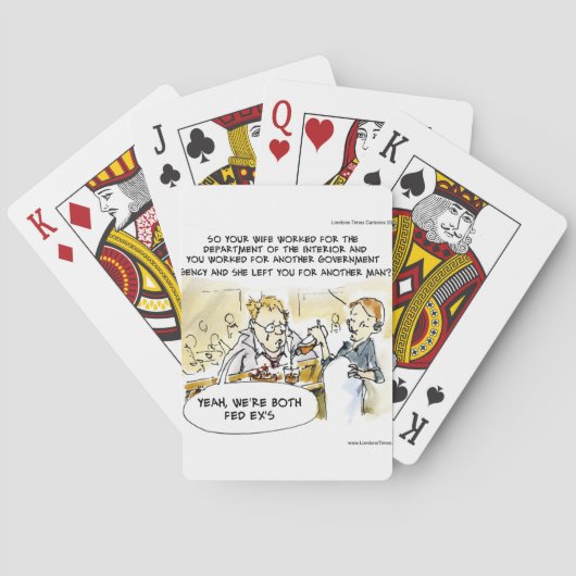 Funding van de federale Ex-echtgenoot Pokerkaarten (Achterkant)