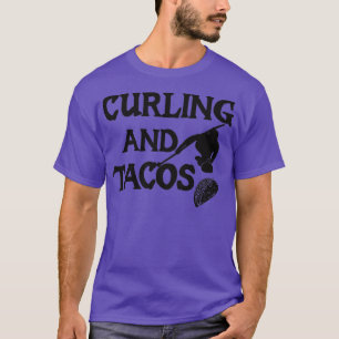 Funding voor krullen en taco's voor het krullen va t-shirt