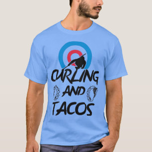 Funding voor krullen en taco's voor het krullen va t-shirt
