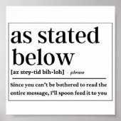 Funding Zoals hieronder vermeld Poster (Voorkant)