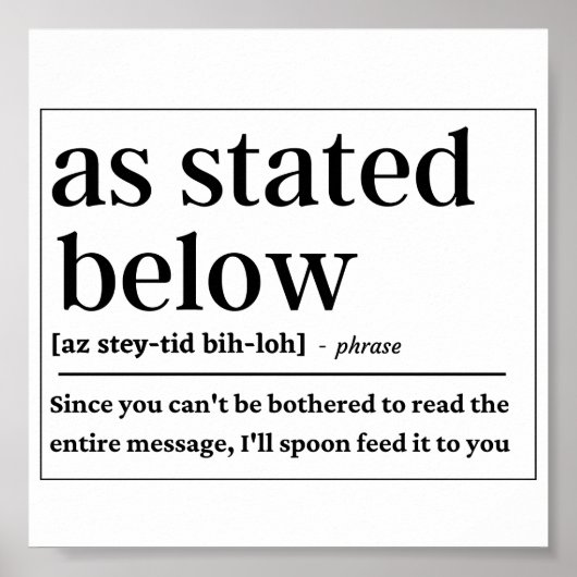 Funding Zoals hieronder vermeld Poster (Voorkant)