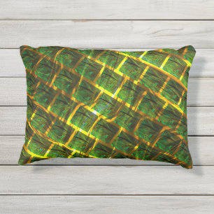 Fundo com imagem verde sob grade dourada? buitenkussen