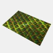 Fundo com imagem verde sob grade dourada? deurmat (Schuin)