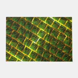 Fundo com imagem verde sob grade dourada? deurmat