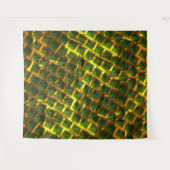 Fundo com imagem verde sob grade dourada? Largos. Wandkleed (Voorkant (horizontaal))