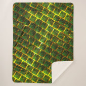 Fundo com imagem verde sob grade dourada? sherpa deken (Voorkant)