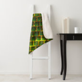 Fundo com imagem verde sob grade dourada? sherpa deken (In situ)