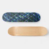 Fundo com imagem verde sob grade escura? persoonlijk skateboard (Horizontaal)