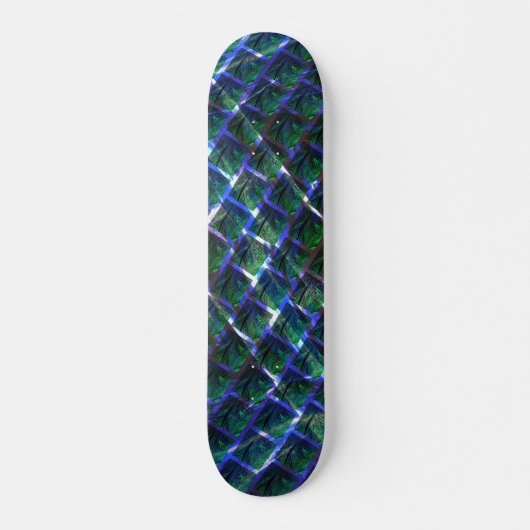 Fundo com imagem verde sob grade escura? persoonlijk skateboard (Voorkant)