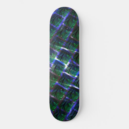 Fundo de imagem verde sob grade escura? persoonlijk skateboard (Voorkant)