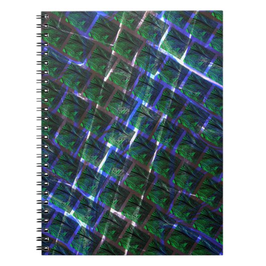 Fundo de imagem verde sob grade flutuante? notitieboek (Voorkant)