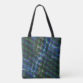 Fundo de imagem verde sob grade flutuante? tote bag (Achterkant)