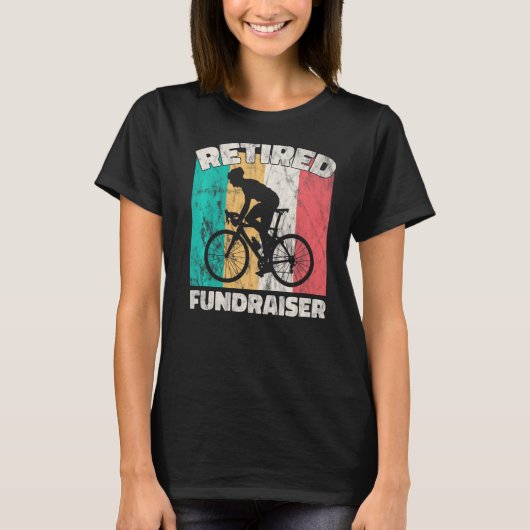 Fundraisator bij pensionering t-shirt (Voorkant)