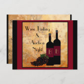 Fundraisator voor het testen van wijn briefkaart (Voorkant / Achterkant)