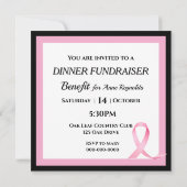 Fundraiser Benefit Pink Ribbon Kaart (Achterkant)
