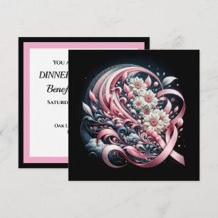 Fundraiser Benefit Pink Ribbon Kaart