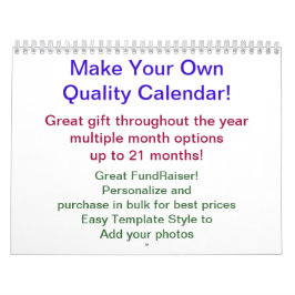 Fundraiser Calendar DIY Calendar Kalender