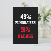 Fundraiser Card met een Krachtterm Kaart (Staand voorkant)