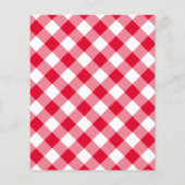 Fundraiser Cookout Barbecue Fast Food Gingham Flyer (Achterkant)
