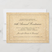 Fundraiser Gala Party Gold Glitter Paint Kaart (Voorkant)