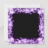 Fundraiser Gala Party Paarse mousserende bedrijven Kaart (Achterkant)