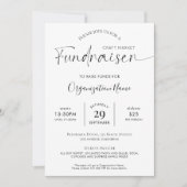 Fundraiser Logo minimalistische liefdadigheid voor Kaart (Voorkant)