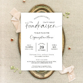 Fundraiser Logo minimalistische liefdadigheid voor Kaart